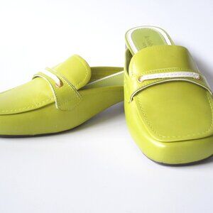 Liz Claiborne Flex Women's Green Slip On Shoes 1" heel Size 10 M